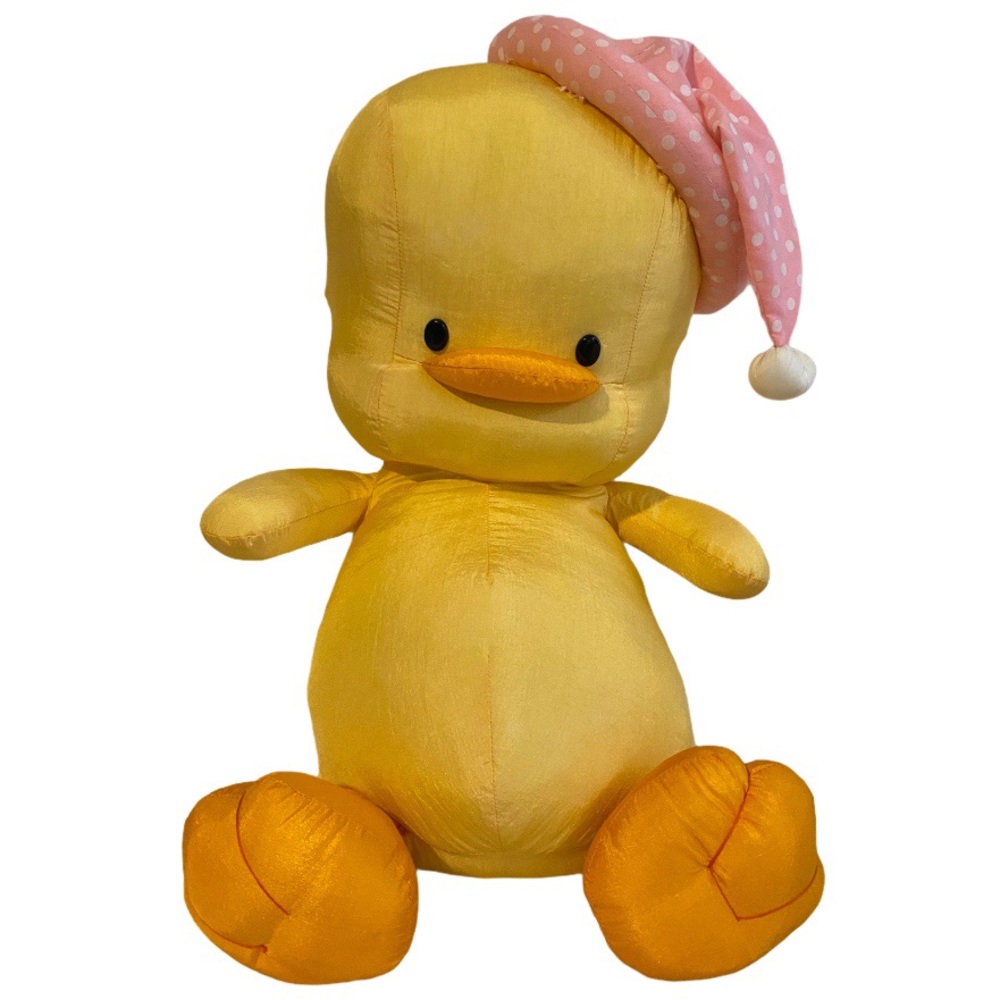 RARE Vintage 1991 Piyo Piyo Duck Plush Nylon Bedtime Chick Tung Ling 18” Doll